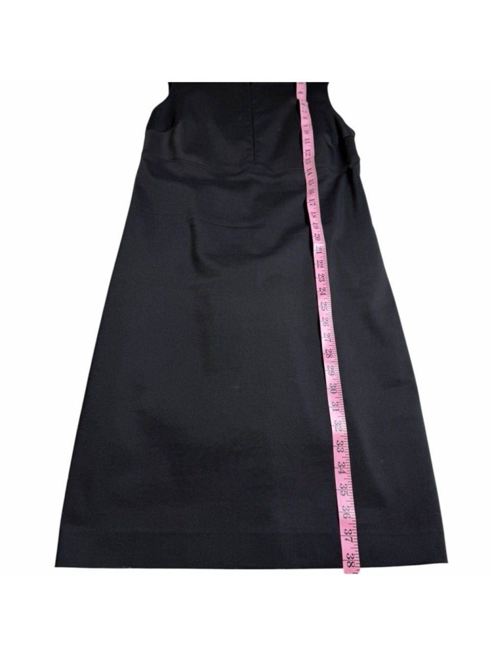 Sarah Pacini Black Sleeveless Sheath Dress Women’s Size Medium Minimalist LBD - Picture 6 of 8